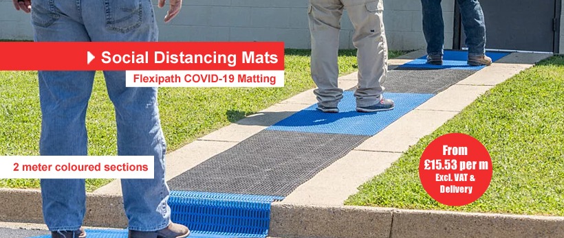 Flexipath COVID-19 Social Distancing Matting