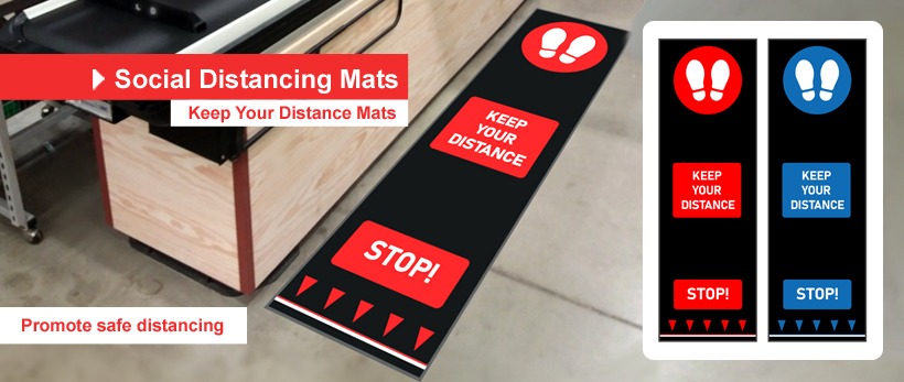 Social Distancing Floor Mats